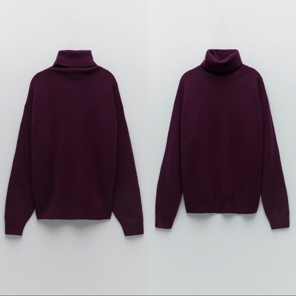 Zara high collar cashmere sweater